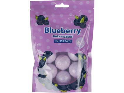 6x šumivá bomba do koupele 20g BORŮVKA